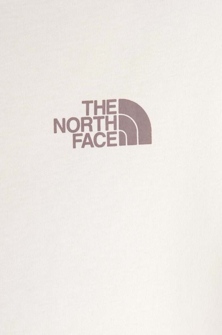 The North Face tricou de bumbac pentru copii G VERTICAL LINE S/S TEE culoarea alb preţ