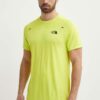 The North Face tricou sport Mountain Athletics culoarea verde