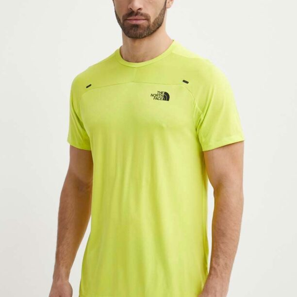 The North Face tricou sport Mountain Athletics culoarea verde