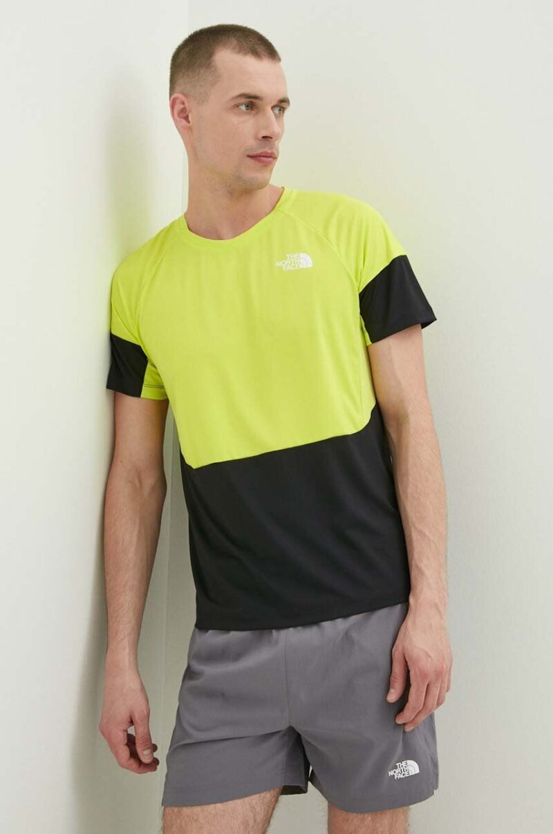 The North Face tricou sport culoarea verde