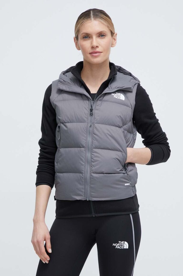 The North Face vestă sport cu puf Hyalite culoarea gri