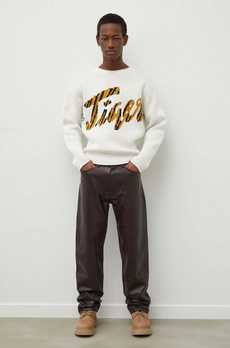 Tiger Of Sweden pantaloni de piele barbati