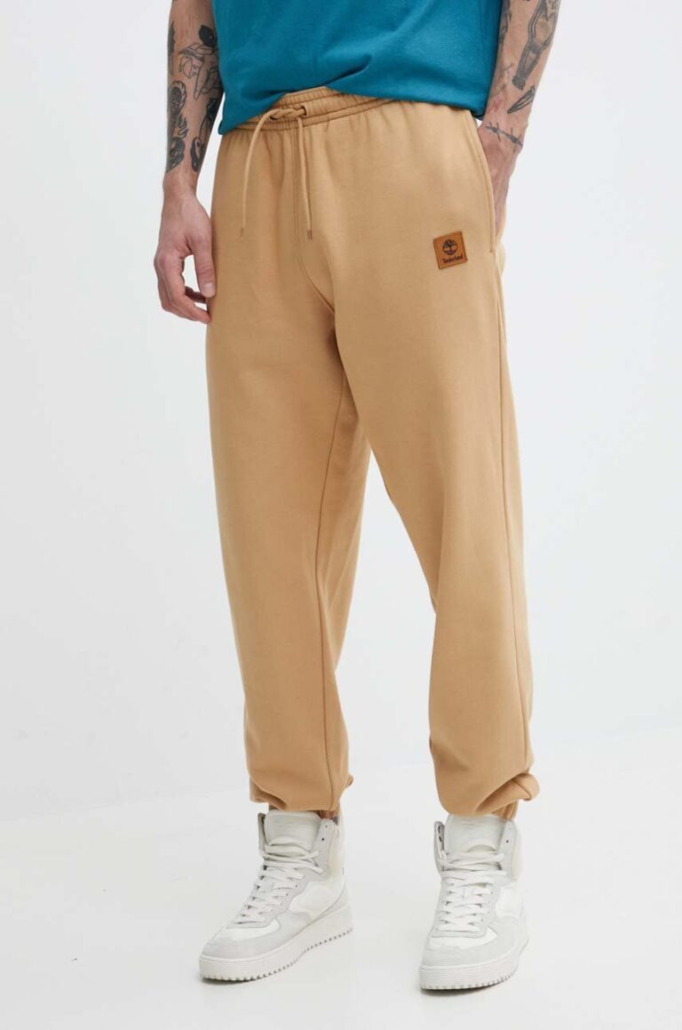 Timberland pantaloni de trening culoarea maro