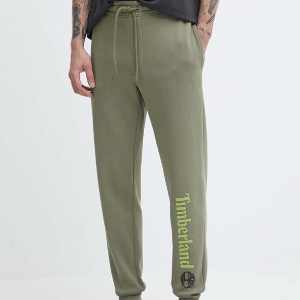 Timberland pantaloni de trening culoarea verde