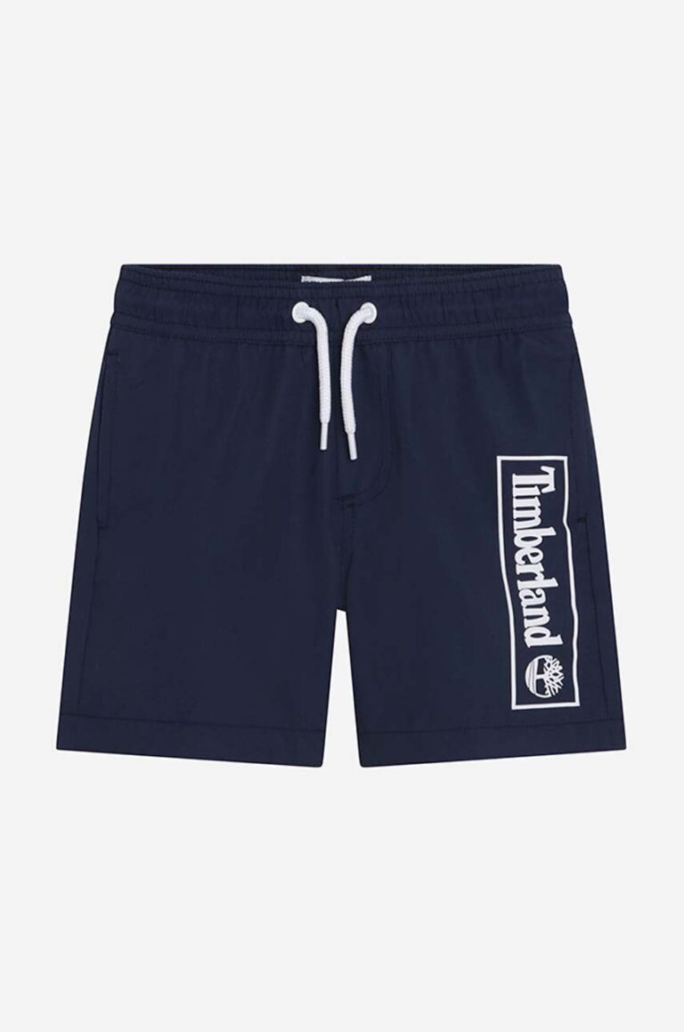 Timberland pantaloni scurti de baie copii Swim Shorts culoarea albastru marin