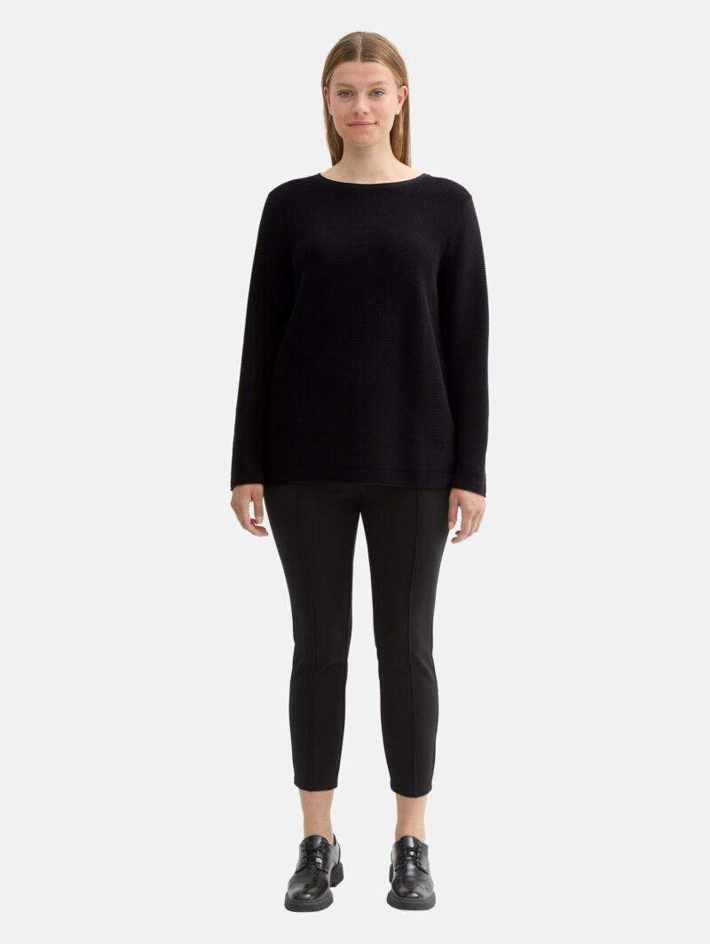 Tom Tailor Women + Pulover  negru preţ