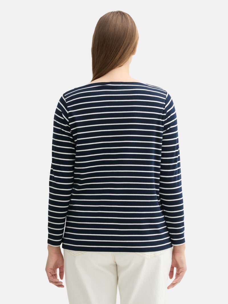 Cumpăra Tom Tailor Women + Tricou  bleumarin / alb