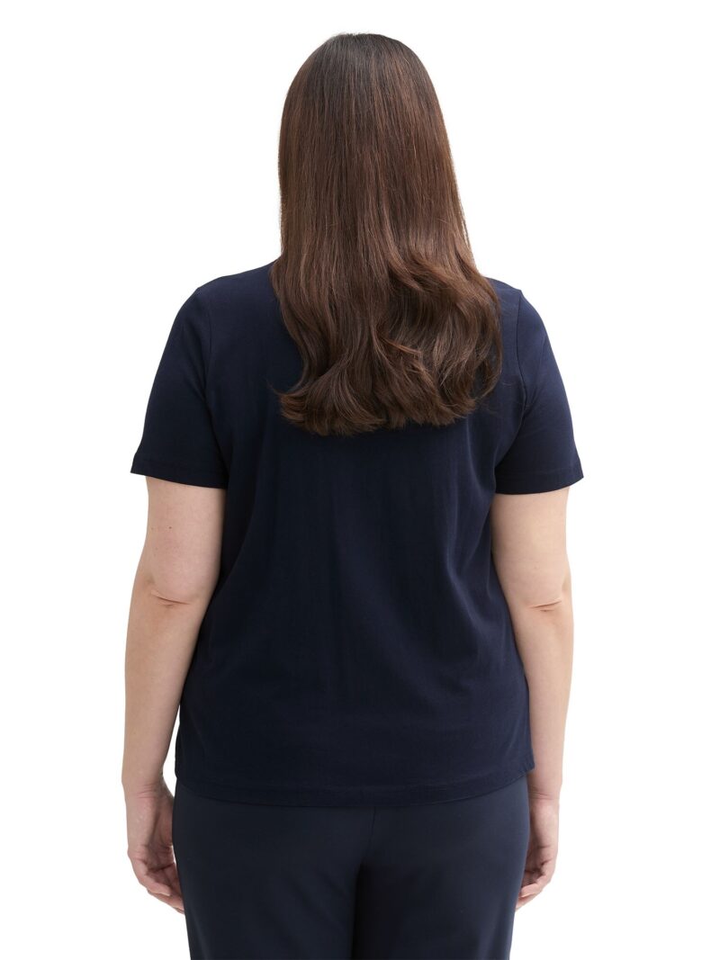 Tom Tailor Women + Tricou  bleumarin / roz / roz / alb preţ