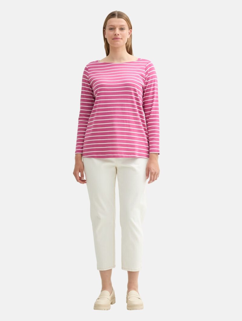 Tom Tailor Women + Tricou  roz / alb preţ