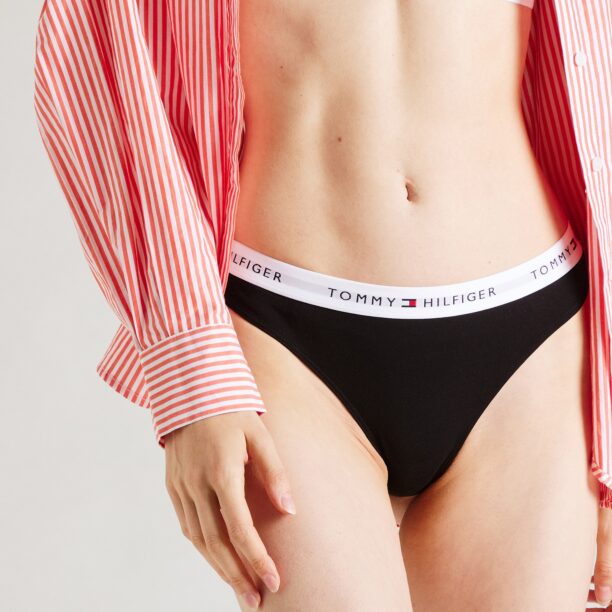 Tommy Hilfiger Underwear Tanga  gri / negru / alb