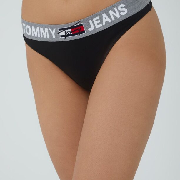 Tommy Hilfiger tanga culoarea negru UW0UW02823