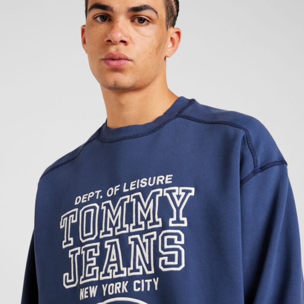 Cumpăra Tommy Jeans Bluză de molton 'Prep Explorer'  bleumarin / alb