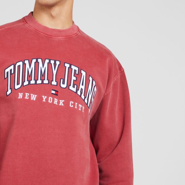 Preţ Tommy Jeans Bluză de molton 'VARSITY'  bleumarin / roșu / alb