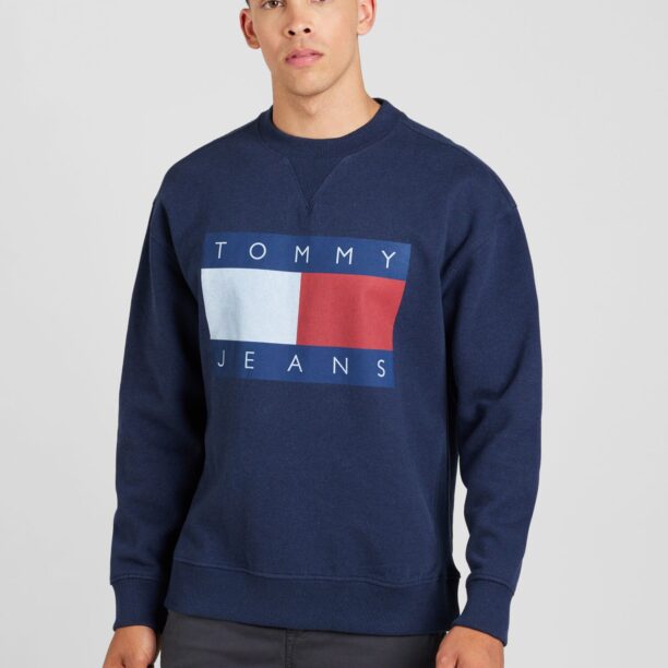 Tommy Jeans Bluză de molton  albastru / bleumarin / roșu / alb preţ