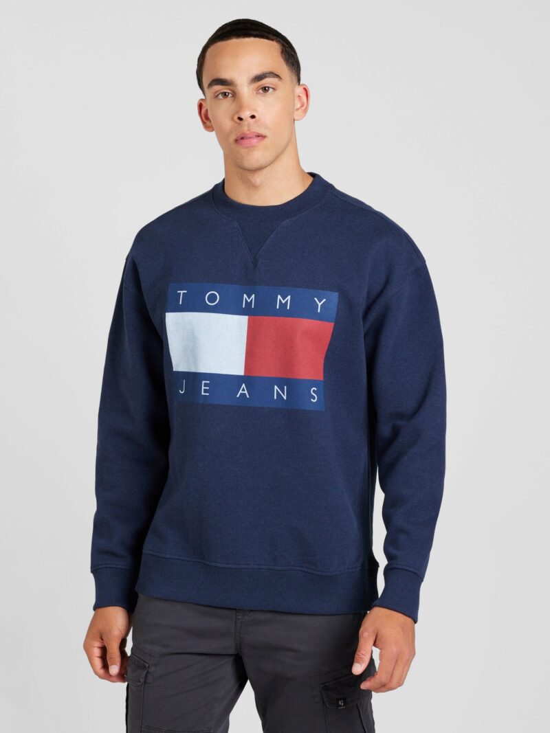 Tommy Jeans Bluză de molton  albastru / bleumarin / roșu / alb preţ