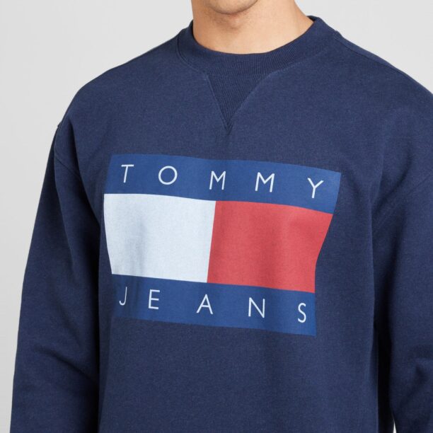 Preţ Tommy Jeans Bluză de molton  albastru / bleumarin / roșu / alb