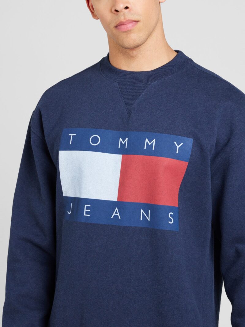 Preţ Tommy Jeans Bluză de molton  albastru / bleumarin / roșu / alb