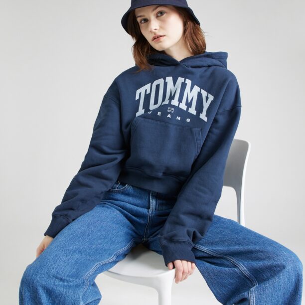 Tommy Jeans Bluză de molton  albastru noapte / albastru porumbel