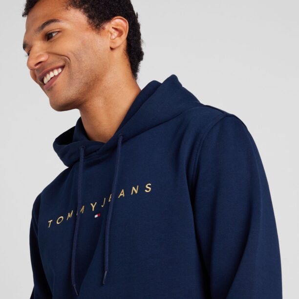 Tommy Jeans Bluză de molton  bleumarin / galben auriu preţ