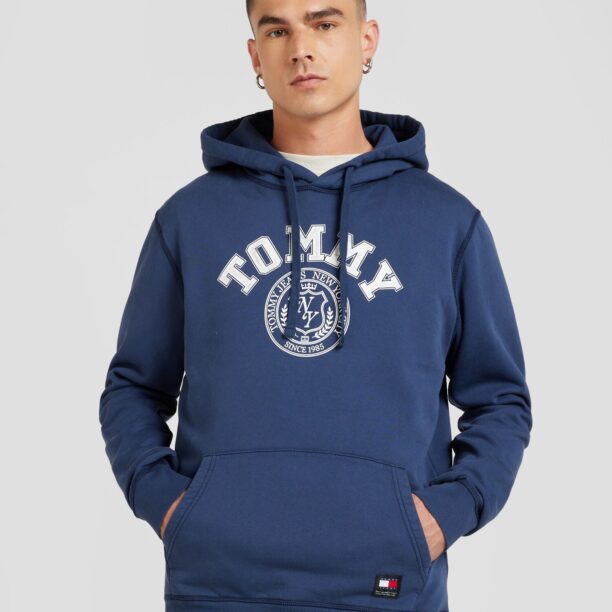 Preţ Tommy Jeans Bluză de molton  bleumarin / roșu / alb