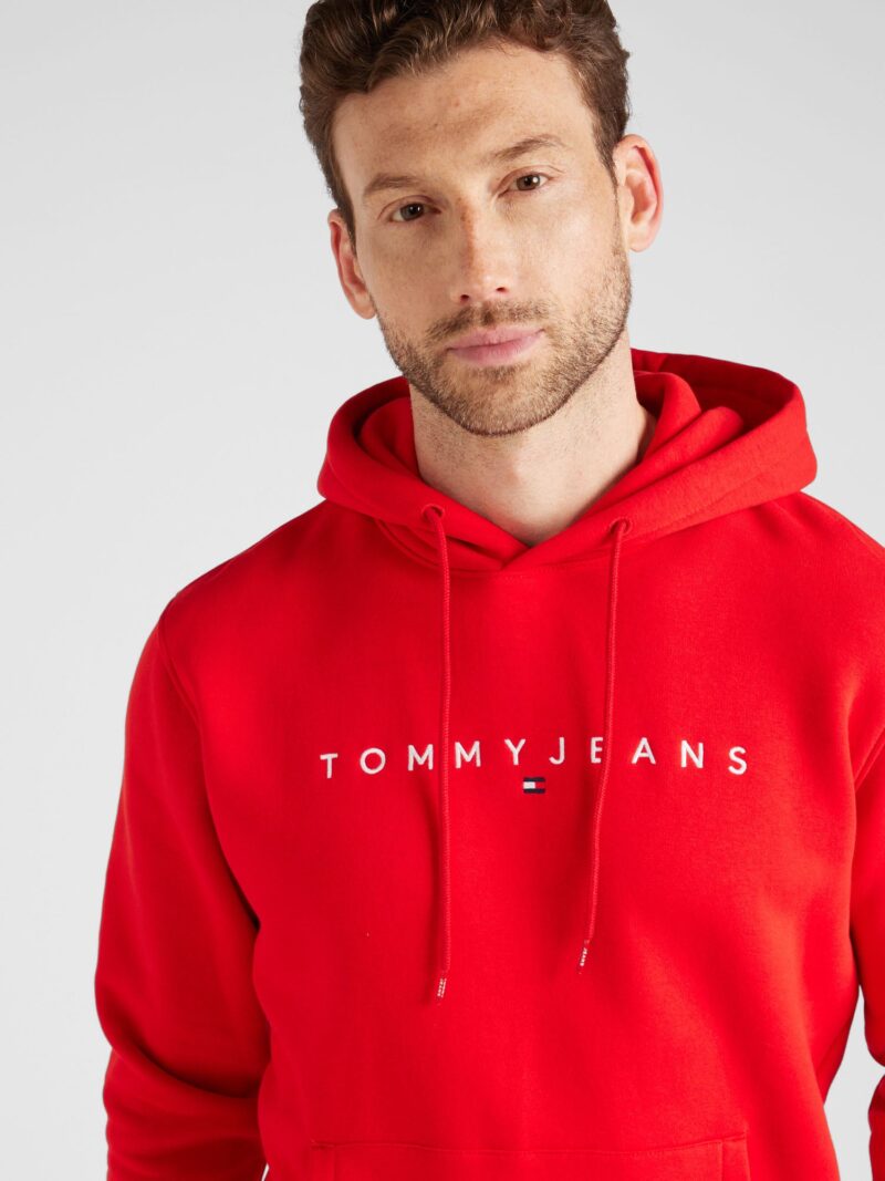 Tommy Jeans Bluză de molton  bleumarin / roșu intens / alb preţ