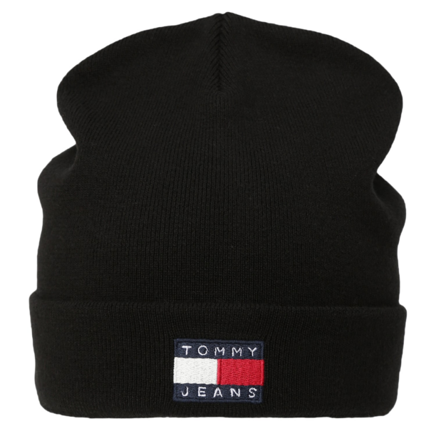 Tommy Jeans Căciulă 'HERITAGE'  bleumarin / negru / alb murdar