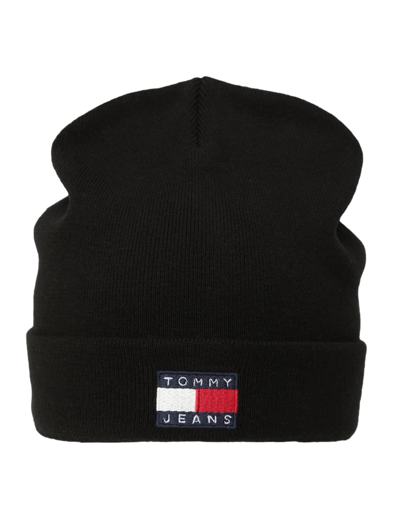 Tommy Jeans Căciulă 'HERITAGE'  bleumarin / negru / alb murdar