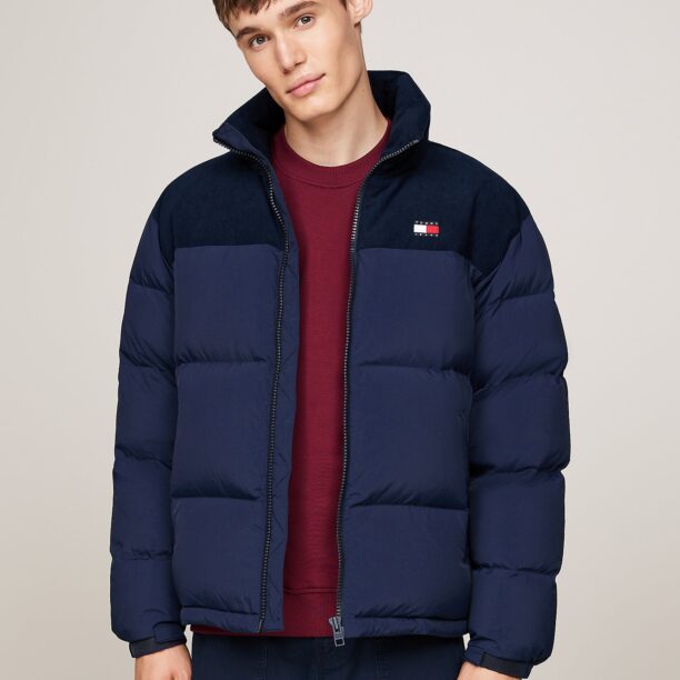 Tommy Jeans Geacă de iarnă 'ALASKA'  bleumarin / roșu / alb