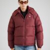 Tommy Jeans Geacă de iarnă 'ALASKA'  roșu burgundy