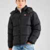 Tommy Jeans Geacă de iarnă 'Alaska'  roșu / negru / alb