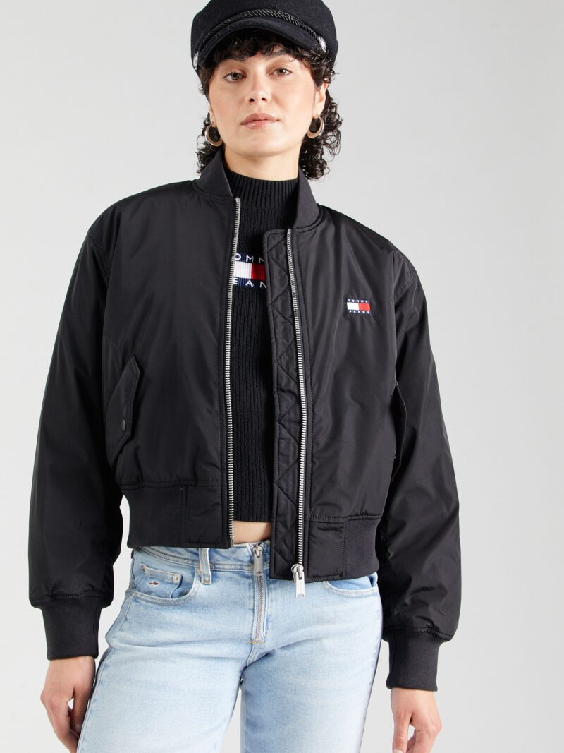 Tommy Jeans Geacă de primăvară-toamnă 'ESSENTIALS'  negru