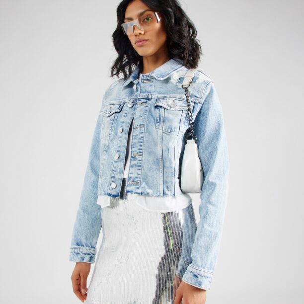 Tommy Jeans Geacă de primăvară-toamnă 'IZZIE'  albastru denim