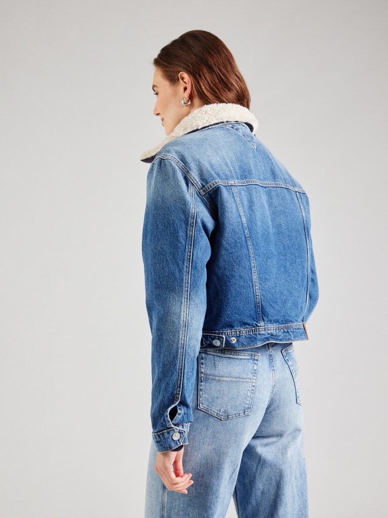 Cumpăra Tommy Jeans Geacă de primăvară-toamnă 'IZZIE'  bleumarin / albastru denim