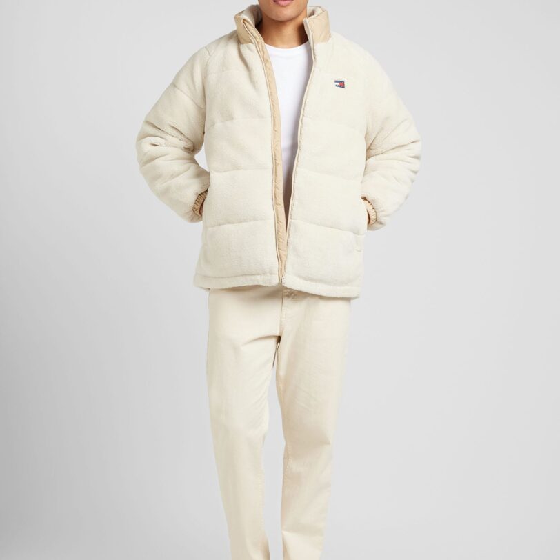 Tommy Jeans Geacă de primăvară-toamnă  alb