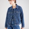 Tommy Jeans Geacă de primăvară-toamnă  albastru denim / roșu / alb