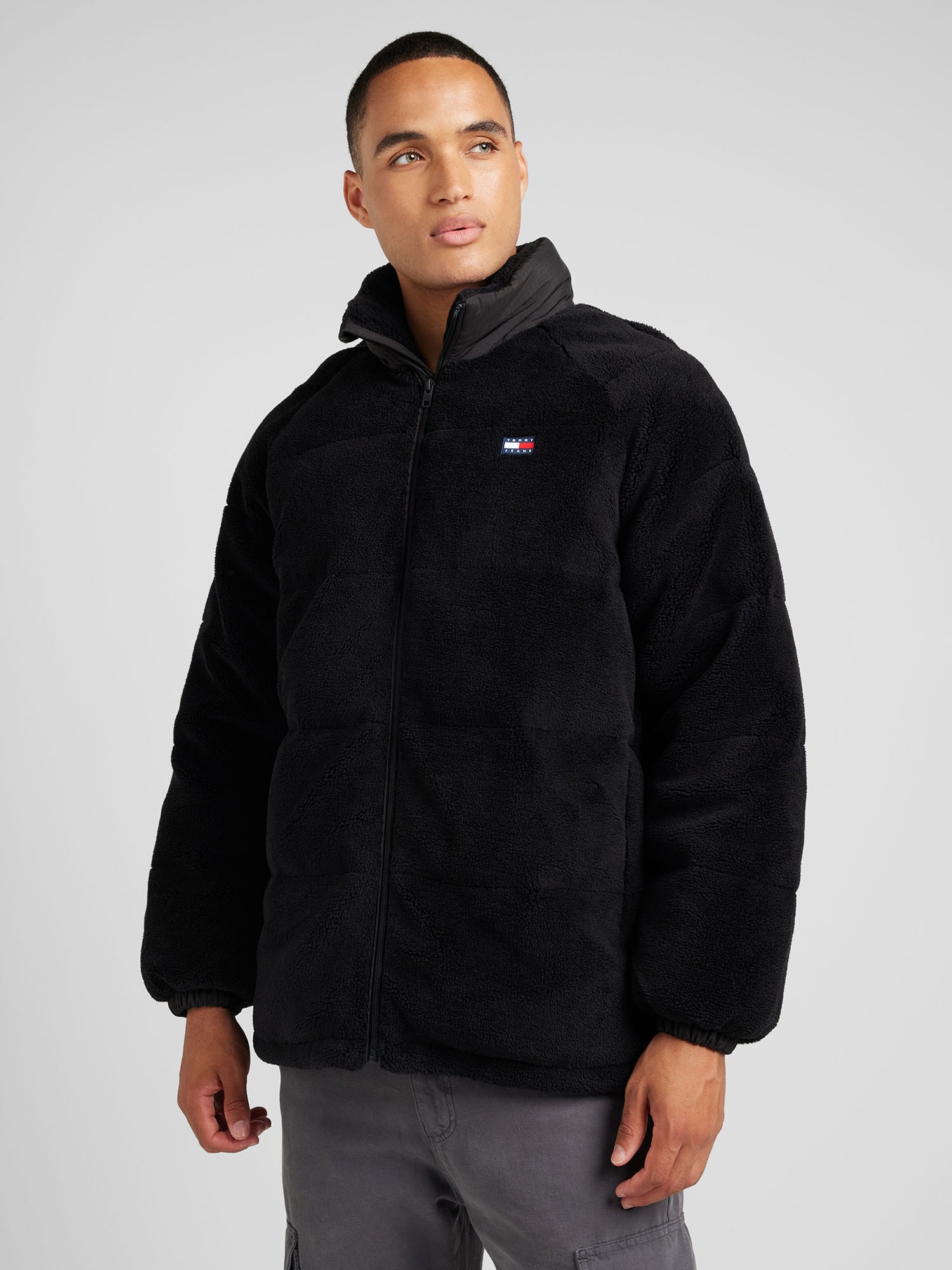 Tommy Jeans Geacă de primăvară-toamnă  negru