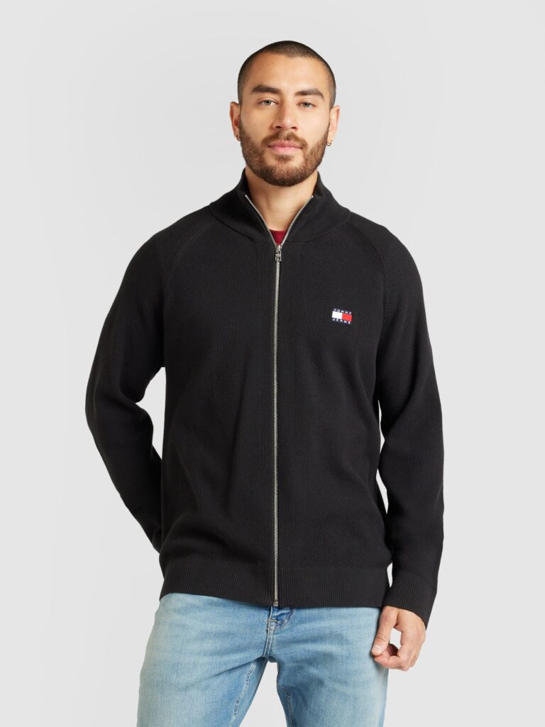 Tommy Jeans Geacă tricotată  negru preţ