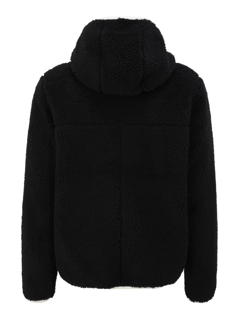 Tommy Jeans Jachetă  fleece  negru / alb