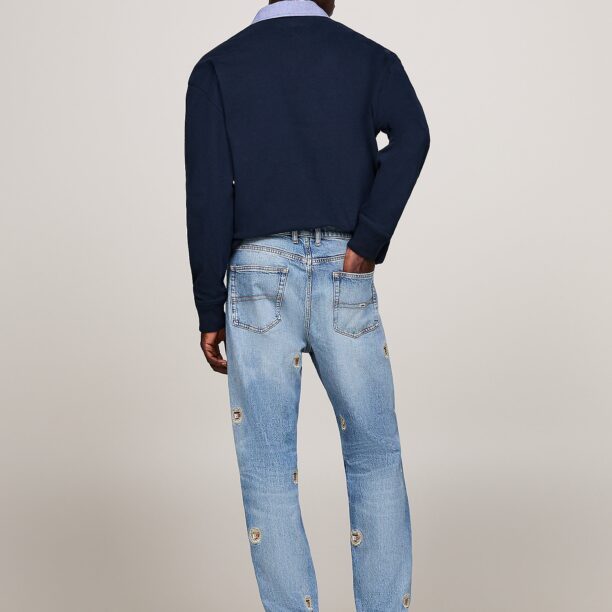 Preţ Tommy Jeans Jeans 'Isaac'  bleumarin / albastru denim / roșu / alb