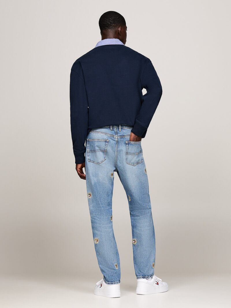 Preţ Tommy Jeans Jeans 'Isaac'  bleumarin / albastru denim / roșu / alb