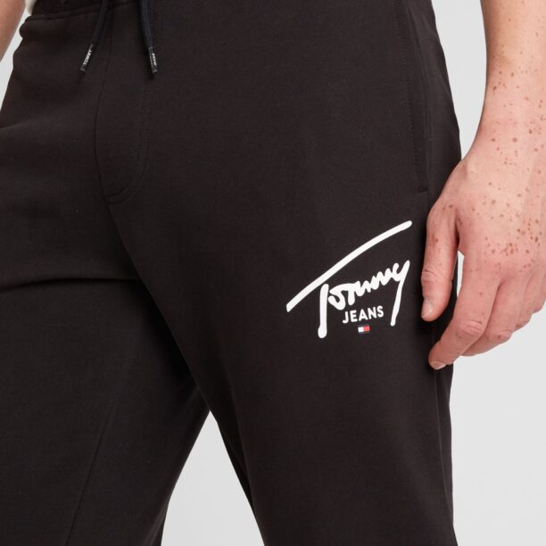 Tommy Jeans Pantaloni  roșu / negru / alb