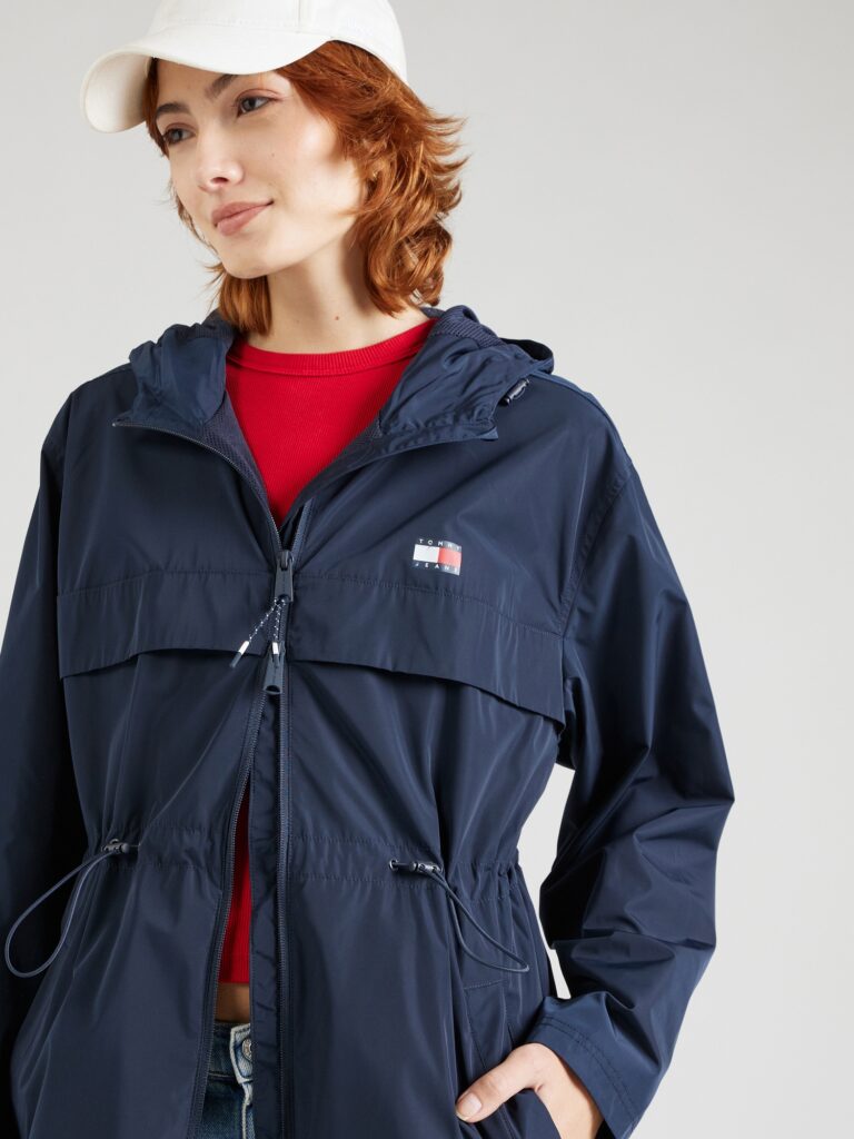 Preţ Tommy Jeans Parka de primăvară-toamnă 'CHICAGO'  bleumarin / roșu / alb