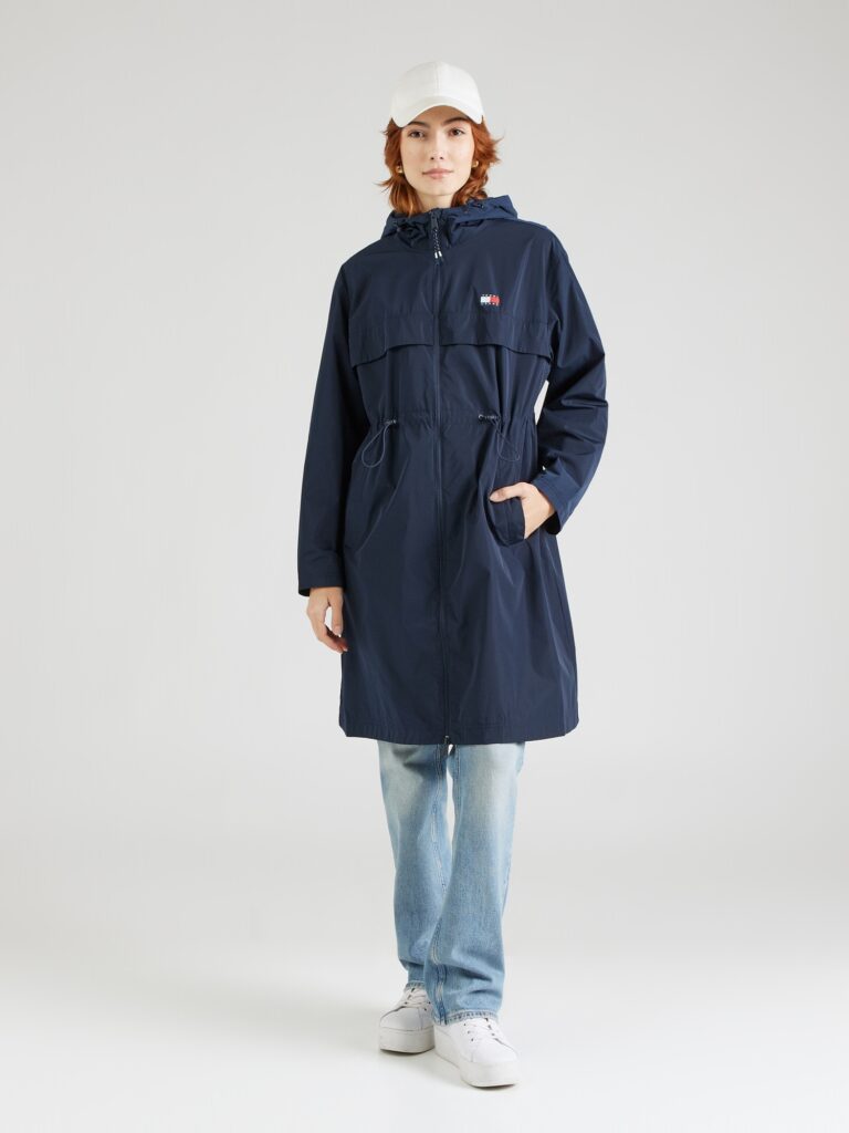 Tommy Jeans Parka de primăvară-toamnă 'CHICAGO'  bleumarin / roșu / alb