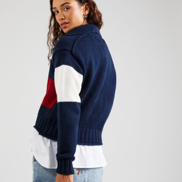 Tommy Jeans Pulover  albastru / roșu / alb preţ