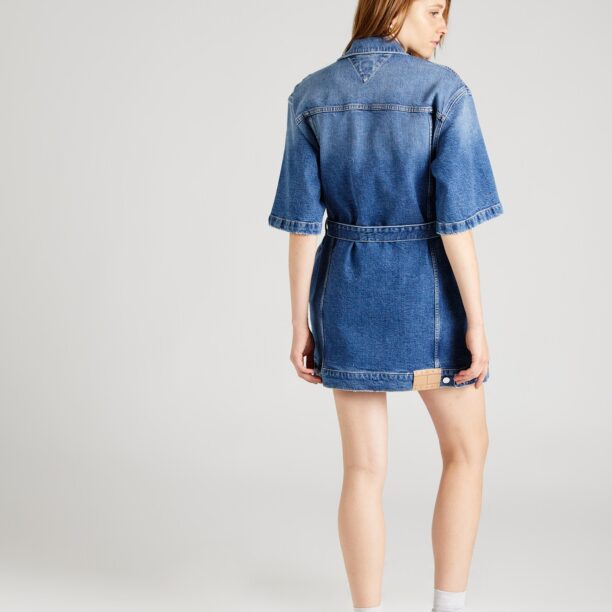 Tommy Jeans Rochie tip bluză  albastru denim preţ