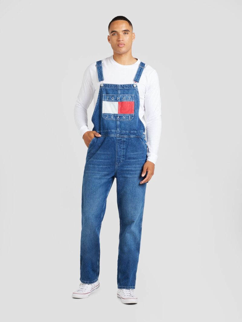 Tommy Jeans Salopetă 'Ryan'  albastru denim / roșu / alb preţ