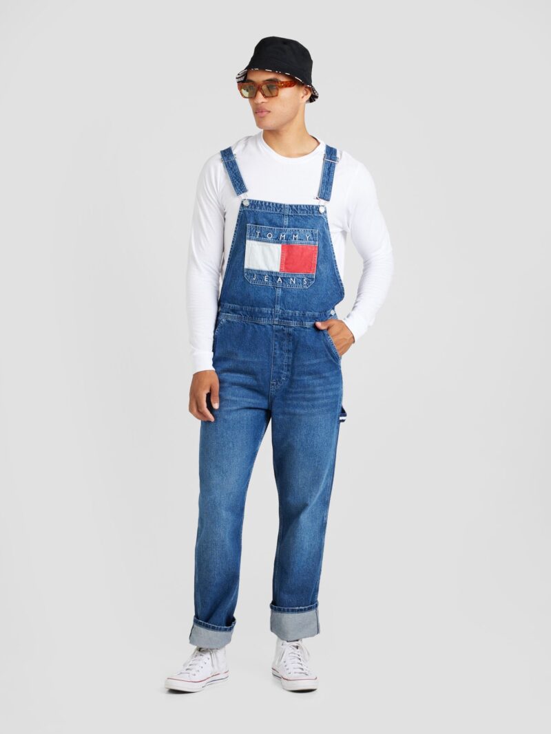 Preţ Tommy Jeans Salopetă 'Ryan'  albastru denim / roșu / alb