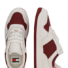 Tommy Jeans Sneaker low 'RETRO BASKET'  roz / roșu burgundy / alb