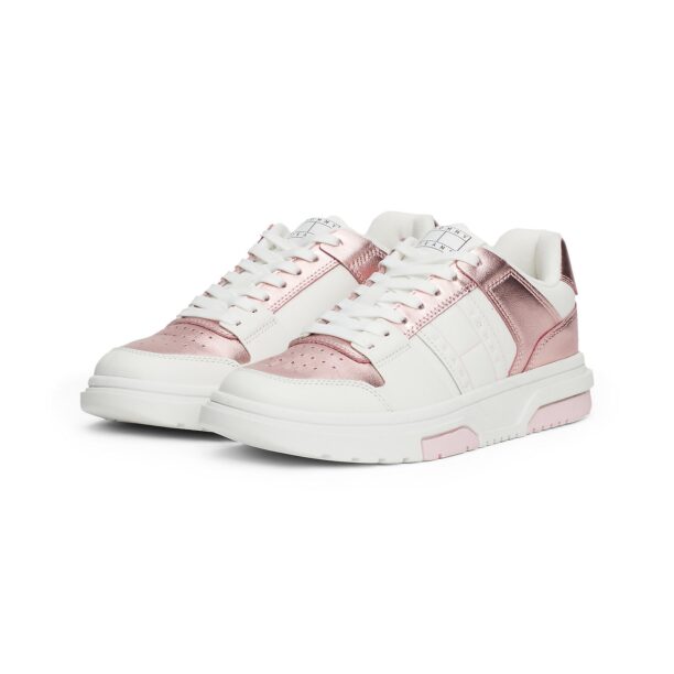 Tommy Jeans Sneaker low 'The Brooklyn '  auriu - roz / alb