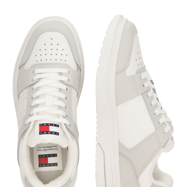 Tommy Jeans Sneaker low 'The Brooklyn'  gri deschis / alb